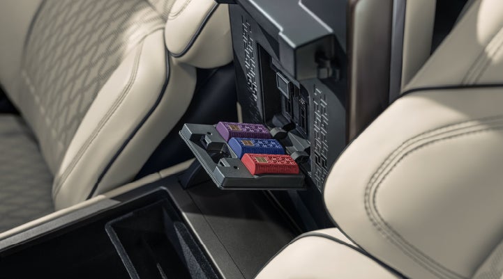 Digital Scent cartridges are shown in the diffuser located in the center arm rest. | Joe Cooper Lincoln of Edmond in Oklahoma City OK