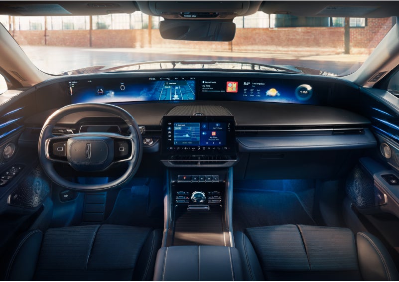 The panoramic display is shown in a 2024 Lincoln Nautilus® SUV. | Joe Cooper Lincoln of Edmond in Oklahoma City OK
