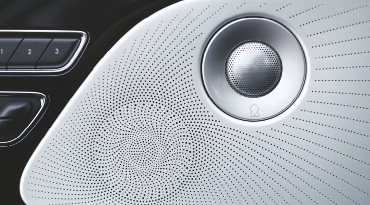 A stylish speaker cover of a 2024 Lincoln Aviator® SUV is shown | Joe Cooper Lincoln of Edmond in Oklahoma City OK
